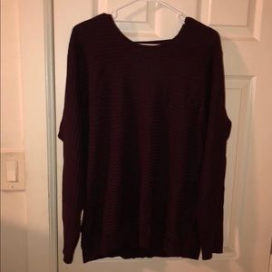 Pretty Plum Purple Crewneck Sweater